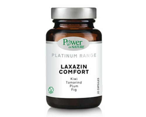 Power of Nature Platinum Range Laxazin Comfort Συμπλήρωμα Διατροφής για την Δυσκοιλιότητα, 20 κάψουλες Power of Nature Platinum Range Laxazin Comfort Συμπλήρωμα Διατροφής για την Δυσκοιλιότητα, 20 κάψουλες