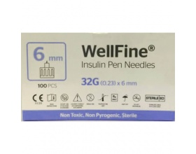 Ambitas Wellfine Insulin Pen Needles Βελόνες για Πένα Ινσουλίνης 32Gx6mm, 100τμχ