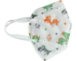 Welooo Παιδική Μάσκα Προστασίας Προσώπου FFP2 Δεινοσαυράκια, 1τμχ Welooo Παιδική Μάσκα Προστασίας Προσώπου FFP2 Δεινοσαυράκια, 1τμχ
