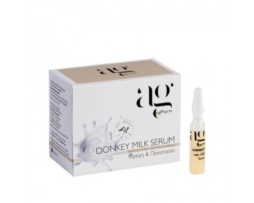 Ag Pharm Donkey Milk Serum Ορός για Θρέψη & Προστασία, 1x2ml Ag Pharm Donkey Milk Serum Ορός για Θρέψη & Προστασία, 1x2ml