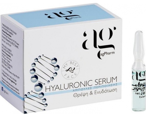 Ag Pharm Hyaluronic Serum Ορός για Θρέψη & Ενυδάτωση, 1x2ml Ag Pharm Hyaluronic Serum Ορός για Θρέψη & Ενυδάτωση, 1x2ml