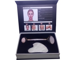 Ag Pharm Facial Rose Quartz Roller & Gua Sha Ρόλερ & Πέτρα Ροζ Χαλαζία για Μασάζ Προσώπου, 1τμχ Ag Pharm Facial Rose Quartz Roller & Gua Sha Ρόλερ & Πέτρα Ροζ Χαλαζία για Μασάζ Προσώπου, 1τμχ