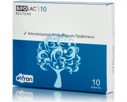 Bifolac Restore Probiotics Adult Συμπλήρωμα Διατροφής για την Αποκατάσταση της Εντερικής Χλωρίδας, 10 κάψουλες Bifolac Restore Probiotics Adult Συμπλήρωμα Διατροφής για την Αποκατάσταση της Εντερικής Χλωρίδας, 10 κάψουλες