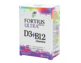 Geoplan Fortius Ultra D3 4000iu & B12 1000mg Συμπλήρωμα Διατροφής για την Καλή Λειτουργία του Ανοσοποιητικού Συστήματος, 30 δισκία 