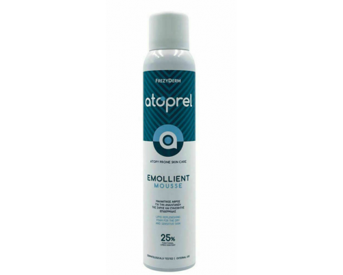 Frezyderm Atoprel Emollient Mousse, Μαλακτικός Αφρός Προσώπου &Σώματος για Ξηρή &Ευαίσθητη Επιδερμίδα, 200ml. Frezyderm Atoprel Emollient Mousse, Μαλακτικός Αφρός Προσώπου &Σώματος για Ξηρή &Ευαίσθητη Επιδερμίδα, 200ml.