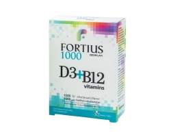 Geoplan Fortius D3 1000iu & B12 1000mg Συμπλήρωμα Διατροφής για την Καλή Λειτουργία του Ανοσοποιητικού Συστήματος, 30 δισκία Geoplan Fortius D3 1000iu & B12 1000mg Συμπλήρωμα Διατροφής για την Καλή Λειτουργία του Ανοσοποιητικού Συστήματος, 30 δισκία