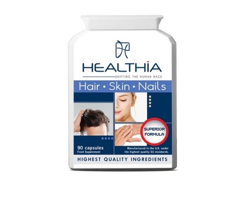 Healthia Hair, Skin & Nails Συμπλήρωμα Διατροφής για Υγιή Μαλλιά, Δέρμα & Νύχια, 90 κάψουλες Healthia Hair, Skin & Nails Συμπλήρωμα Διατροφής για Υγιή Μαλλιά, Δέρμα & Νύχια, 90 κάψουλες
