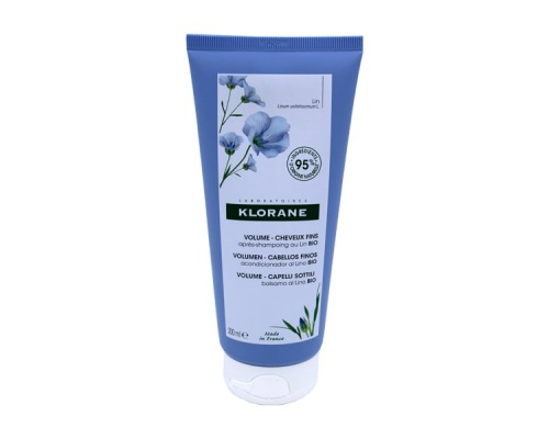 Klorane Volume Conditioner with Bio Lin Ανάλαφρη Μαλακτική Κρέμα για μετά το Λούσιμο με Ίνες Λιναριού για όγκο, 200ml   Klorane Volume Conditioner with Bio Lin Ανάλαφρη Μαλακτική Κρέμα για μετά το Λούσιμο με Ίνες Λιναριού για όγκο, 200ml