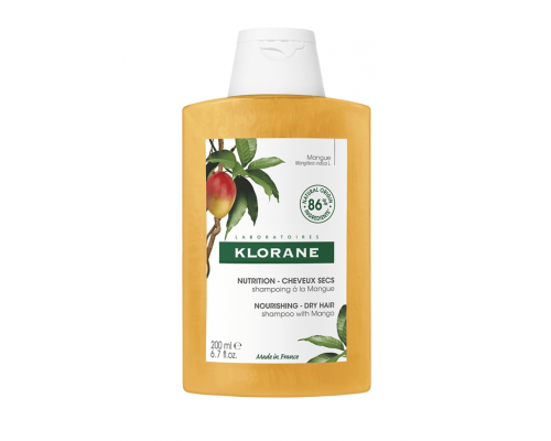Klorane Shampooing au beurre de mangue, Σαμπουάν με μάνγκο για μεταξένια μαλλιά, 200ml Klorane Shampooing au beurre de mangue, Σαμπουάν με μάνγκο για μεταξένια μαλλιά, 200ml
