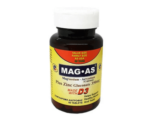 Medichrom Mag-As Plus Zinc Gluconate 300mg Συμπλήρωμα Διατροφής για την Υγεία του Οργανισμού, 60 δισκία Medichrom Mag-As Plus Zinc Gluconate 300mg Συμπλήρωμα Διατροφής για την Υγεία του Οργανισμού, 60 δισκία