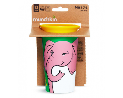 Munchkin Miracle 360 Sippy Cup, Παιδικό Κύπελο Ελεφαντάκι, 12m+, 51932, 266ml. Munchkin Miracle 360 Sippy Cup, Παιδικό Κύπελο Ελεφαντάκι, 12m+, 51932, 266ml.