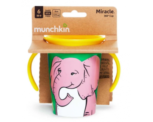 Munchkin, Miracle 360 Trainer Cup, Παιδικό Κύπελο Ελεφαντάκι, 51951, 177ml. Munchkin, Miracle 360 Trainer Cup, Παιδικό Κύπελο Ελεφαντάκι, 51951, 177ml.
