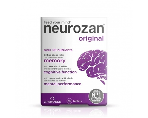 VITABIOTICS Neurozan feed your mind- Υποστήριξη των φυσικών λειτουργιών του εγκεφάλου 30 κάψουλες