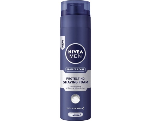Nivea Men Protect & Care Shaving Foam Αφρός Ξυρίσματος με Aloe Vera, 200ml Nivea Men Protect & Care Shaving Foam Αφρός Ξυρίσματος με Aloe Vera, 200ml