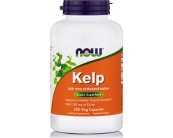Now Foods Kelp Caps 325 mcg, Συμπλήρωμα Διατροφής πλούσιο σε κάλιο, μαγνήσιο, ασβέστιο και σίδηρο, 250 κάψουλες Now Foods Kelp Caps 325 mcg, Συμπλήρωμα Διατροφής πλούσιο σε κάλιο, μαγνήσιο, ασβέστιο και σίδηρο, 250 κάψουλες