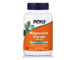 Now Foods Magnesium Citrate 200mg, 100tabs Now Foods Magnesium Citrate 200mg, 100tabs