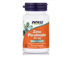 Now Foods Zinc Picolinate 50mg Συμπλήρωμα Διατροφής με Ψευδάργυρο, 60 κάψουλες Now Foods Zinc Picolinate 50mg Συμπλήρωμα Διατροφής με Ψευδάργυρο, 60 κάψουλες