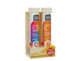 Pharmalead Promo Pack Multi A-Z & Q10 & ΔΩΡΟ Vitamin C 1000mg Πολυβιταμινούχο Συμπλήρωμα για Ενέργεια & Τόνωση, 2x20 αναβράζοντα δισκία Pharmalead Promo Pack Multi A-Z & Q10 & ΔΩΡΟ Vitamin C 1000mg Πολυβιταμινούχο Συμπλήρωμα για Ενέργεια & Τόνωση, 2x20 αναβράζοντα δισκία