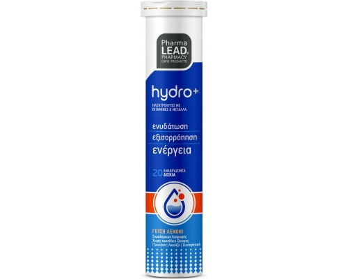 Pharmalead Hydro+ Συμπλήρωμα Διατροφής Ηλεκτρολυτών με Βιταμίνες & Μέταλλα, 20 αναβράζοντα δισκία Pharmalead Hydro+ Συμπλήρωμα Διατροφής Ηλεκτρολυτών με Βιταμίνες & Μέταλλα, 20 αναβράζοντα δισκία
