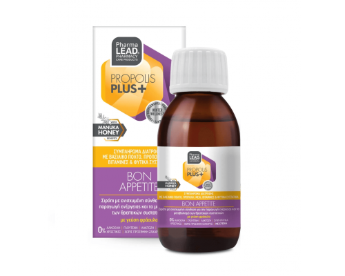 Pharmalead Propolis Plus+ Bon Appetite Παιδικό Σιρόπι για την Παραγωγή Ενέργειας & τον Μεταβολισμό Θρεπτικών Συστατικών, 100ml Pharmalead Propolis Plus+ Bon Appetite Παιδικό Σιρόπι για την Παραγωγή Ενέργειας & τον Μεταβολισμό Θρεπτικών Συστατικών, 100ml