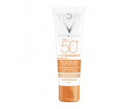 Vichy Capital Soleil Anti-Dark Spot Tinted 3in1 SPF50+ Αντηλιακή Κρέμα Προσώπου με Χρώμα κατά των Κηλίδων, 50ml