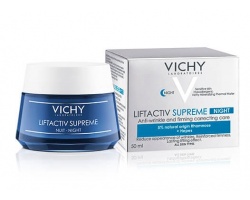 VICHY Liftactiv Supreme Κρέμα Προσώπου Νύχτας Αντιγήρανσης & Ανόρθωσης 50ml VICHY Liftactiv Supreme Κρέμα Προσώπου Νύχτας Αντιγήρανσης & Ανόρθωσης 50ml