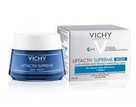 VICHY Liftactiv Supreme Κρέμα Προσώπου Νύχτας Αντιγήρανσης & Ανόρθωσης 50ml