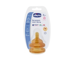 Chicco Well-Being, Θηλή Καουτσούκ Adjustable Flow 20832 2m+, 2τμχ Chicco Well-Being, Θηλή Καουτσούκ Adjustable Flow 20832 2m+, 2τμχ