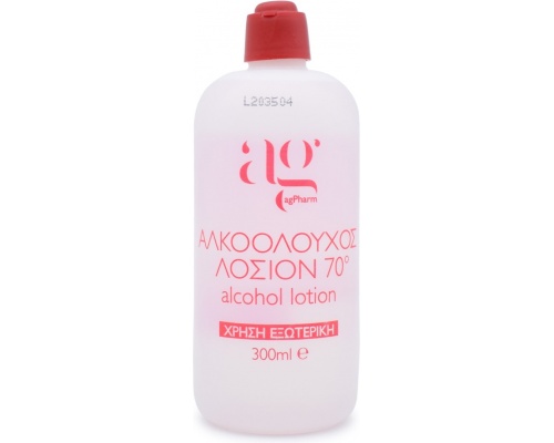 Ag Pharm Alcohol Lotion Αλκοολούχος Λοσιόν 70°, 300ml Ag Pharm Alcohol Lotion Αλκοολούχος Λοσιόν 70°, 300ml