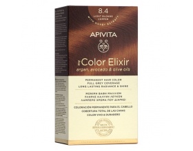 Apivita My Color Elixir No 8.4 Μόνιμη Βαφή Μαλλιών Ξανθό Ανοιχτό Χάλκινο, 1τμχ