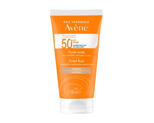 Avene Eau Thermale Tinted Fluid SPF50+ Λεπτόρρευστη Αντηλιακή Κρέμα Προσώπου με Χρώμα, 50ml Avene Eau Thermale Tinted Fluid SPF50+ Λεπτόρρευστη Αντηλιακή Κρέμα Προσώπου με Χρώμα, 50ml