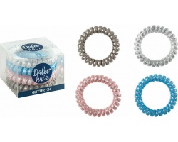 Medisei Dalee Hair Spiral Glitter Σπιράλ Λαστιχάκια Μαλλιών, 4τμχ Medisei Dalee Hair Spiral Glitter Σπιράλ Λαστιχάκια Μαλλιών, 4τμχ