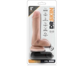 Dr. Skin Dr. Rob Vibrator with Suction Cup Φλεβικός Δονητής με Ενσύρματο Τηλεχειριστήριο, 1τμχ