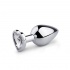 EasyToys Metal Butt Plug No 7 Silver/Clear Πρωκτική Μεταλλική Σφήνα με Κρύσταλλο Καρδιά 8.3cm, 1τμχ EasyToys Metal Butt Plug No 7 Silver/Clear Πρωκτική Μεταλλική Σφήνα με Κρύσταλλο Καρδιά 8.3cm, 1τμχ