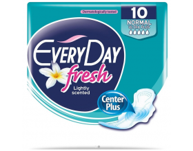 Every Day, Fresh Normal Ultra Plus, Σερβιέτες με Φτερά & Διακριτικό Άρωμα, 10τμχ.