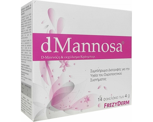 Frezyderm dMannosa Συμπλήρωμα Διατροφής για την Υγεία του Ουροποιητικού Συστήματος, 14 φακελάκια x 4gr Frezyderm dMannosa Συμπλήρωμα Διατροφής για την Υγεία του Ουροποιητικού Συστήματος, 14 φακελάκια x 4gr