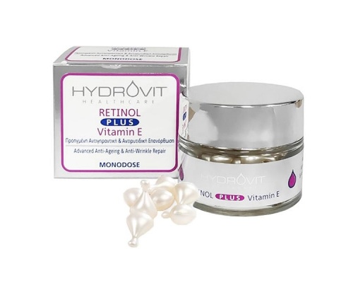 Hydrovit Retinol Plus Vitamin E Monodose Αντιγηραντικός Ορός Προσώπου με Βιταμίνη Ε, 60 Μονοδόσεις Hydrovit Retinol Plus Vitamin E Monodose Αντιγηραντικός Ορός Προσώπου με Βιταμίνη Ε, 60 Μονοδόσεις