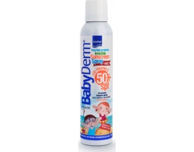 Intermed BabyDerm Invisible Sunscreen Spray for Kids SPF50+ Διάφανο Αντηλιακό Σπρέι για Παιδιά, 200ml  