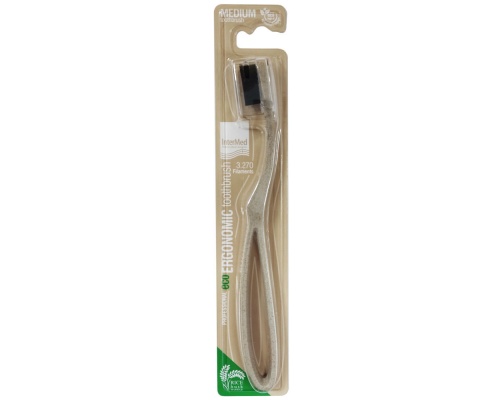 Intermed Professional Eco Ergonomic Medium Toothbrush Οδοντόβουρτσα Μέτρια σε Χρώμα Μπέζ, 1τμχ Intermed Professional Eco Ergonomic Medium Toothbrush Οδοντόβουρτσα Μέτρια σε Χρώμα Μπέζ, 1τμχ