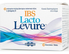 Uni-Pharma Lacto Levure IBS Συμπλήρωμα Προβιοτικών για Άτομα με Σύνδρομο Ευερέθιστου Εντέρου, 30 φακελίσκοι