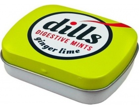 Medisei Dills Digestive Mints Ginger Lime Παστίλιες για την Χώνεψη & την Κακοσμία, 15gr