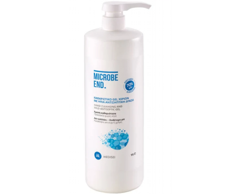 Medisei Microbe End Gel Καθαριστικό Τζελ Χεριών με Ήπια Αντισηπτική Δράση, 1lt Medisei Microbe End Gel Καθαριστικό Τζελ Χεριών με Ήπια Αντισηπτική Δράση, 1lt
