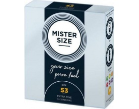 Mister Size Extra Fine 53mm Προφυλακτικά Πολύ Λεπτά, 3τμχ