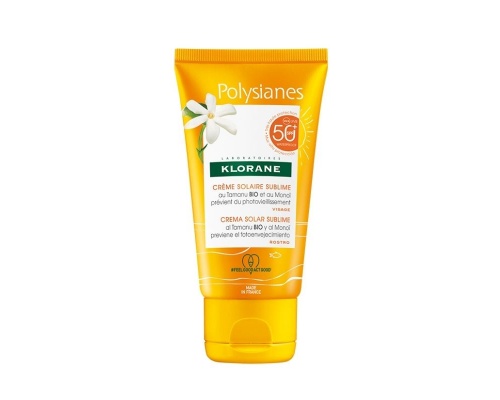Klorane Polysianes Creme Solaire Sublime SPF50 Αντηλιακή Κρέμα Προσώπου, 50ml Klorane Polysianes Creme Solaire Sublime SPF50 Αντηλιακή Κρέμα Προσώπου, 50ml