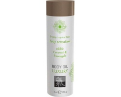 Shiatsu Luxury Body Oil Edible Coconut & Pineapple Λάδι Μασάζ με Άρωμα Καρύδα & Ανανά, 75ml Shiatsu Luxury Body Oil Edible Coconut & Pineapple Λάδι Μασάζ με Άρωμα Καρύδα & Ανανά, 75ml