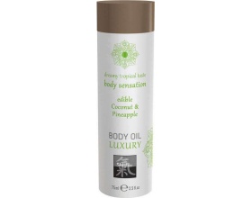 Shiatsu Luxury Body Oil Edible Coconut & Pineapple Λάδι Μασάζ με Άρωμα Καρύδα & Ανανά, 75ml