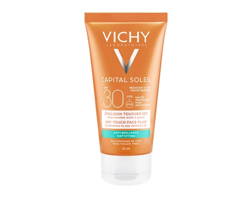 Vichy Capital Soleil Dry Touch Face Fluid Mattifying SPF30 Αντηλιακή Κρέμα Προσώπου για Ματ Αποτέλεσμα, 50ml Vichy Capital Soleil Dry Touch Face Fluid Mattifying SPF30 Αντηλιακή Κρέμα Προσώπου για Ματ Αποτέλεσμα, 50ml