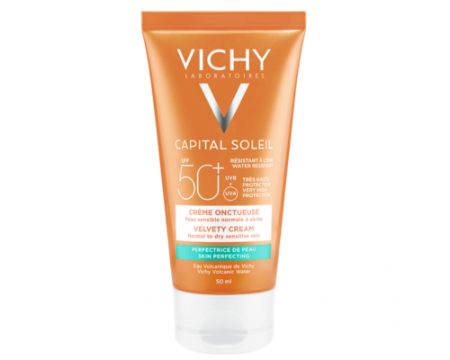 Vichy Capital Soleil Velvety Face Cream SPF50 Αντηλιακή Κρέμα Προσώπου με Βελούδινη Υφή, 50ml  Vichy Capital Soleil Velvety Face Cream SPF50 Αντηλιακή Κρέμα Προσώπου με Βελούδινη Υφή, 50ml