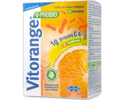 Uni-Pharma Vitorange Probio Συμπλήρωμα Διατροφής με Βιταμίνη C & Προβιοτικά, 20 φακελίσκοι Uni-Pharma Vitorange Probio Συμπλήρωμα Διατροφής με Βιταμίνη C & Προβιοτικά, 20 φακελίσκοι