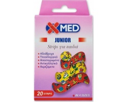 Medisei X-Med Junior Strips Παιδικά Επιθέματα Πληγών, 20τμχ